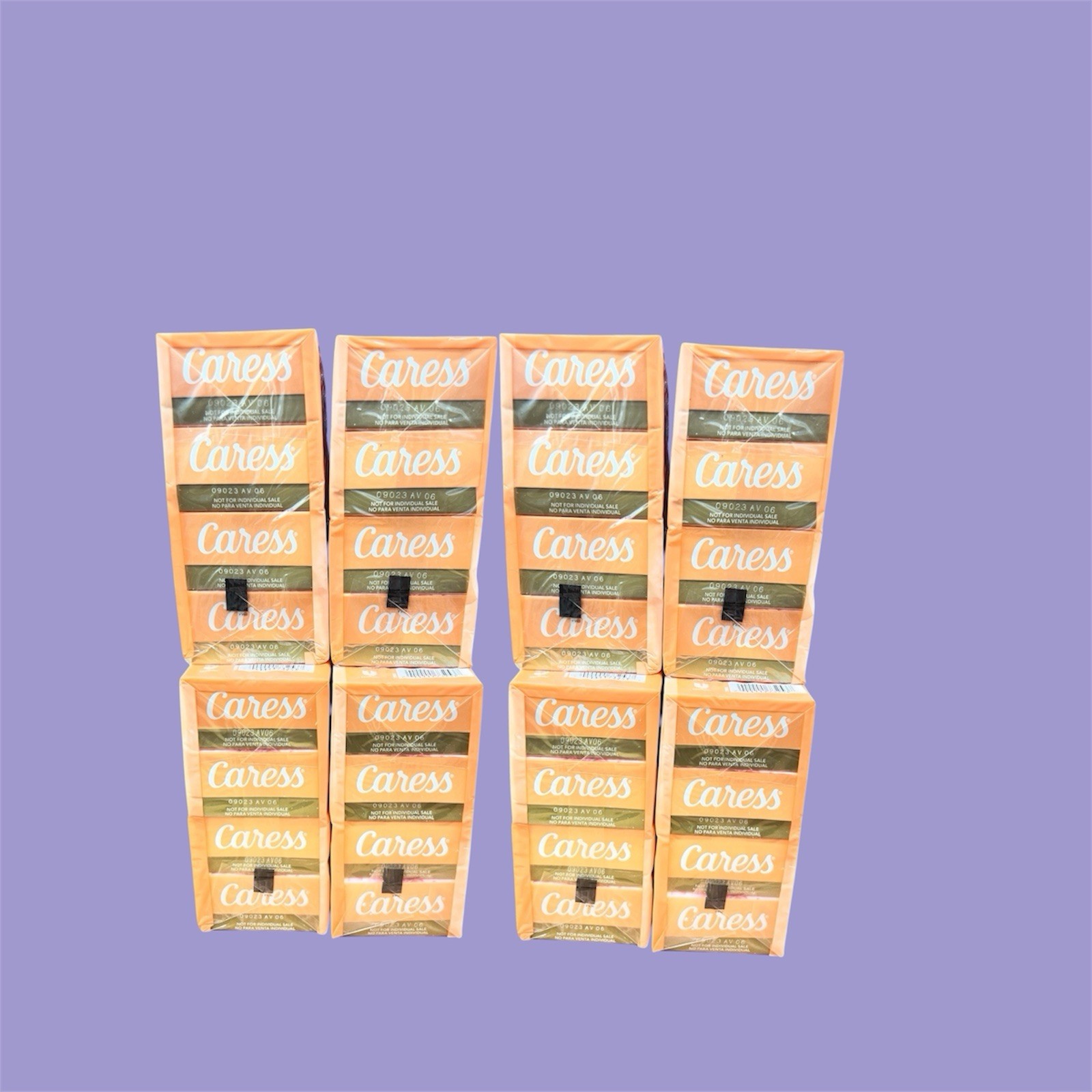 32 Caress Daily Silk Bar Soap Floral Oil White Peach & Orange Blossom ORANGE Pkg