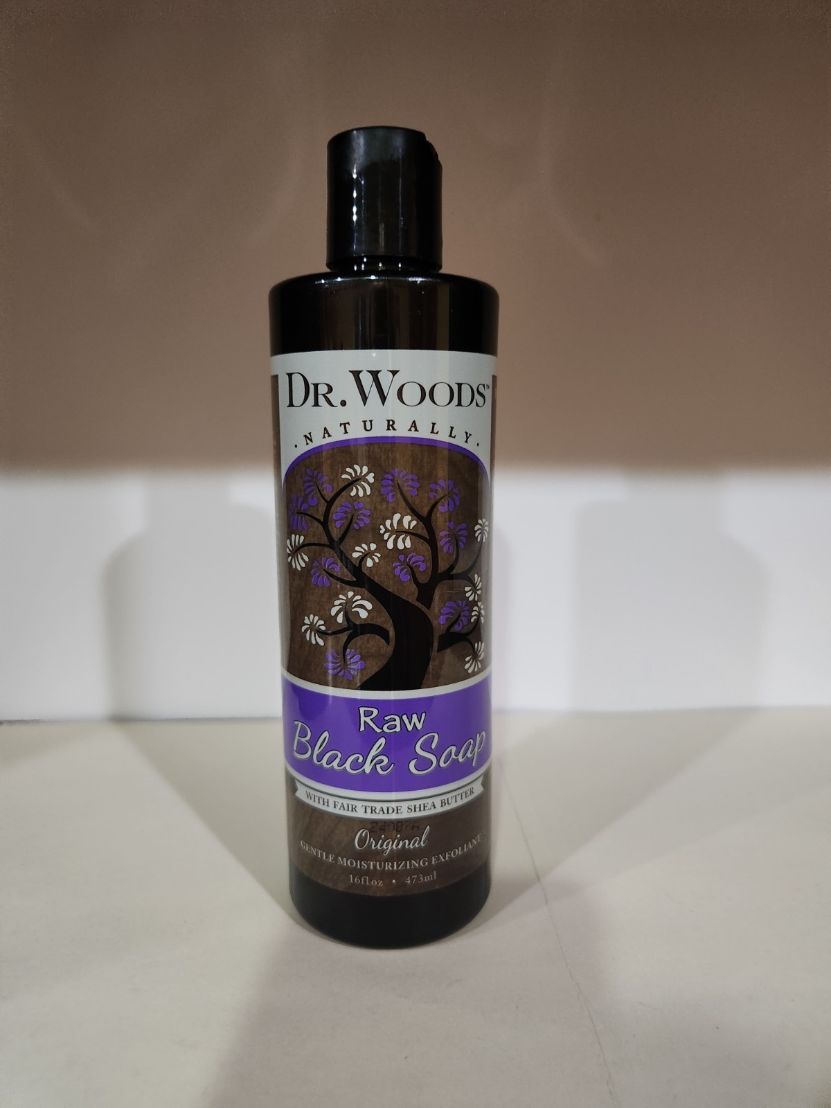 Dr Woods Raw Black Soap Original 16 fl oz/473 ml Cruelty-Free, Gluten-Free