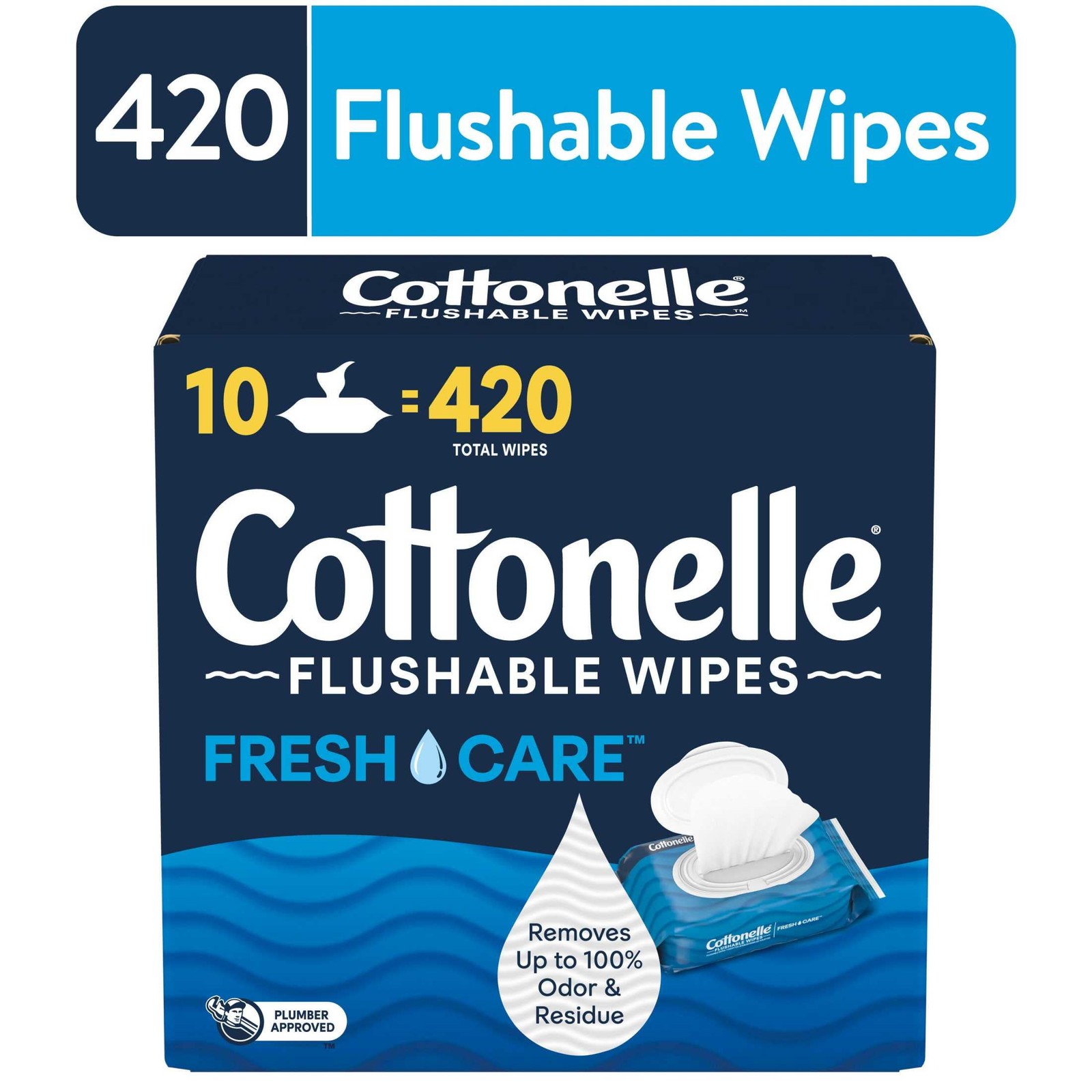 Flushable Wet Wipes Refill Pack of 10 Moist Toilet Tissue for Adults
