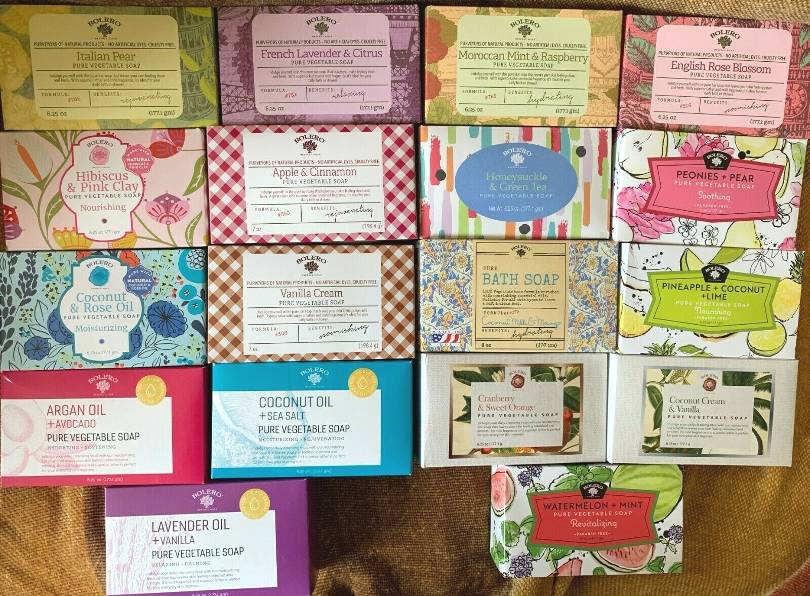 BOLERO***Pure Vegetable Or Plant~Based Soap***yOU chOOsE Scent(s)~~NEW~~SEALED