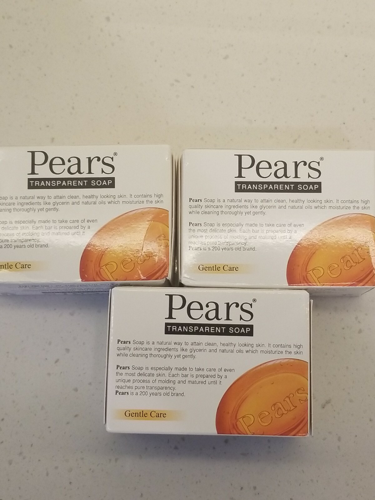 Pears Gentle Care Transparent Bar Soap, crafted for a refreshing moisturizing