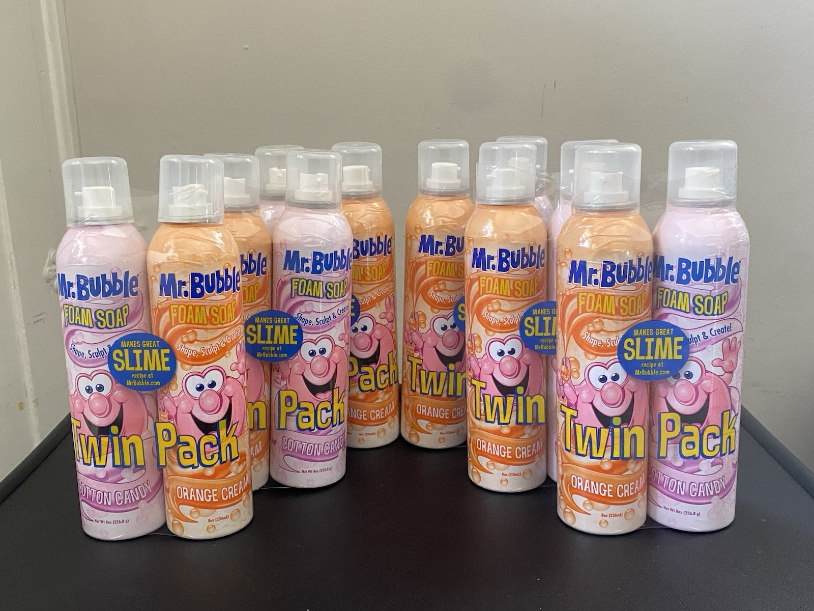 RARE Mr. Bubble Foam Soap Twin Pack – Orange Cream & Cotton Candy – DISCONTINUED