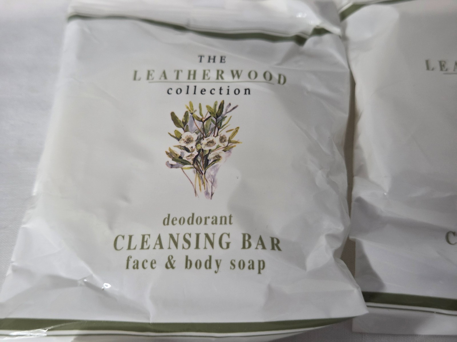 Lot of 6 The Leatherwood Collection Hotel Guest Size Cleansing Bar Soap New