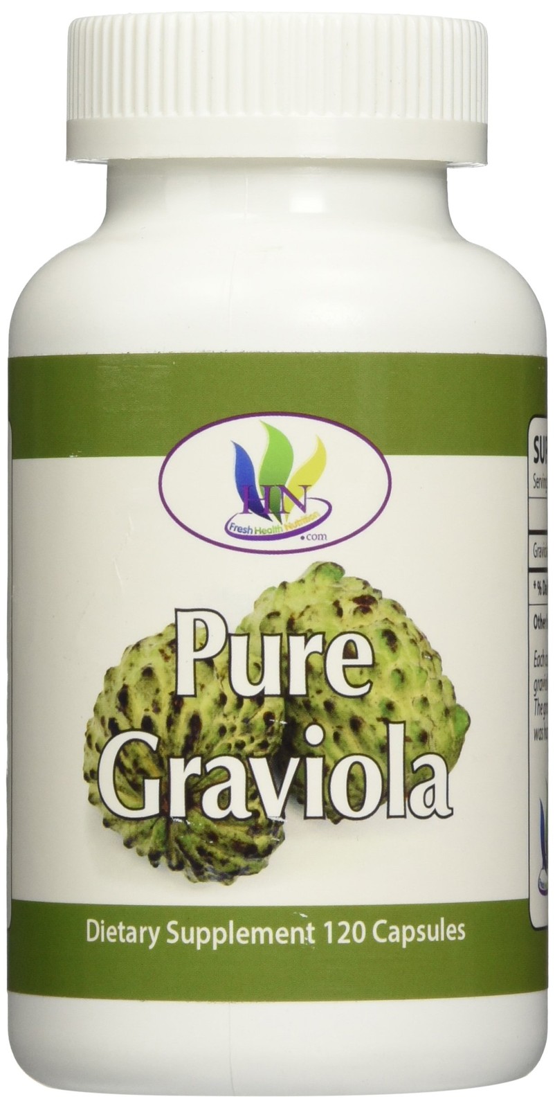 Fresh Health Nutritions Graviola 120 Capsules Bottle, 120 Count (Pack of 1)