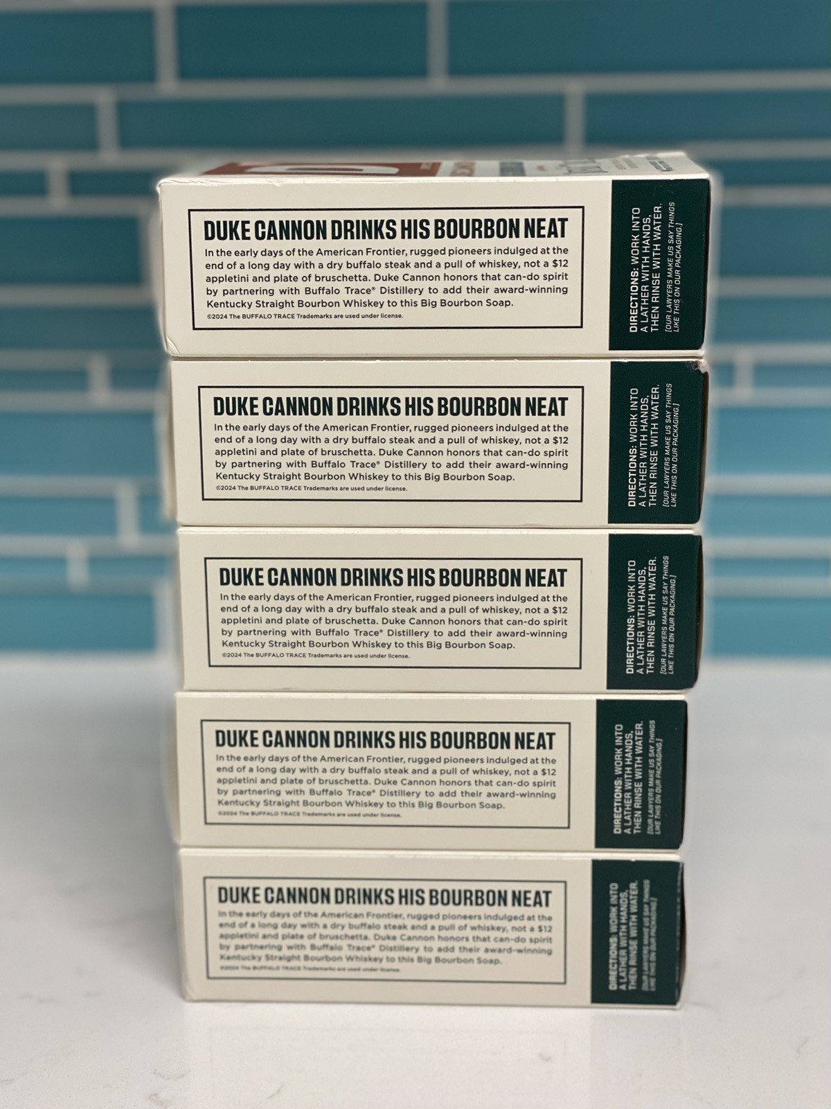 Lot Of 5 Duke Cannon Big American Bourbon Soap – Buffalo Trace 10oz Ea Ne
