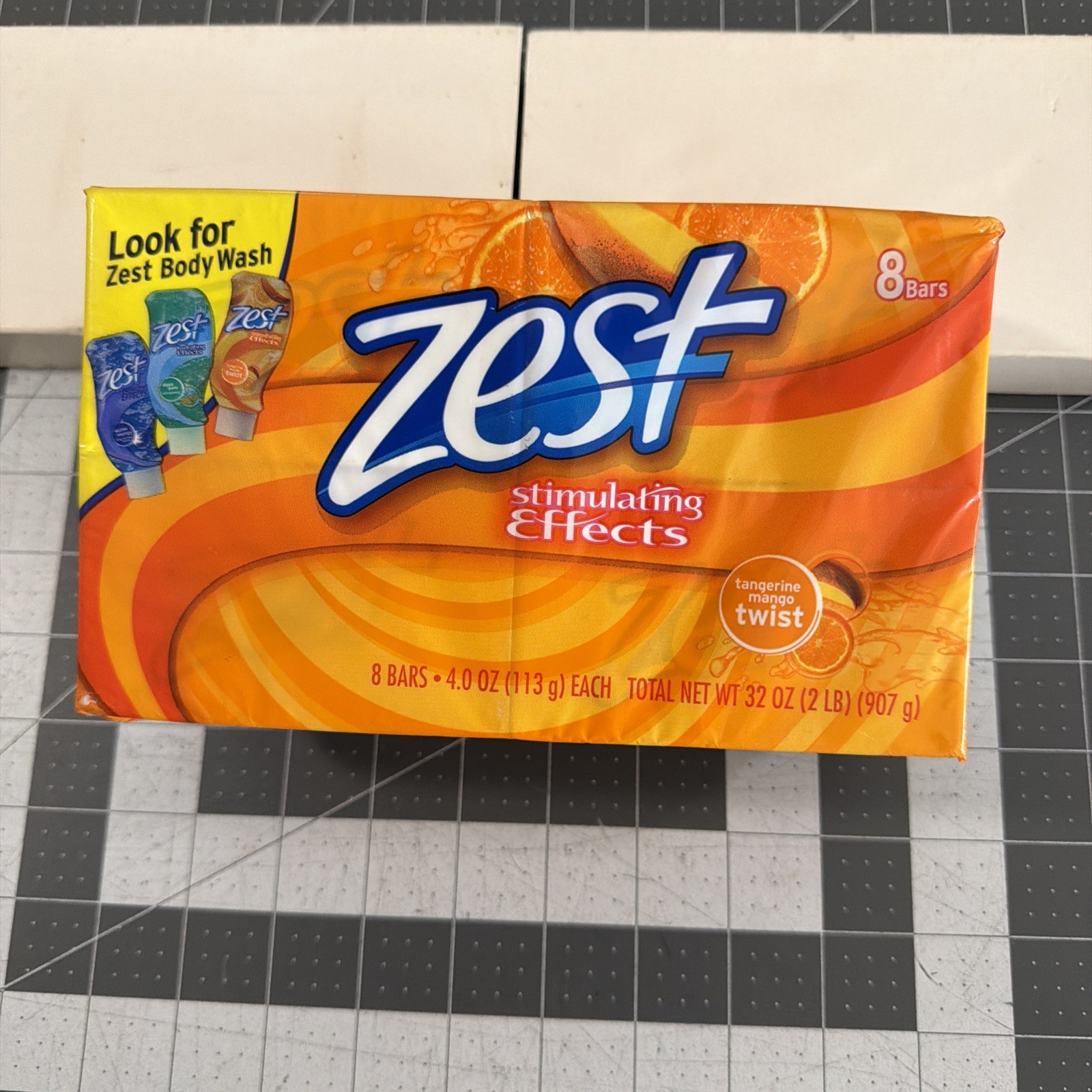 VTG ZEST TANGERINE MANGO TWIST BAR SOAP~8 Pack 4.0oz STIMULATING EFFECTS – New