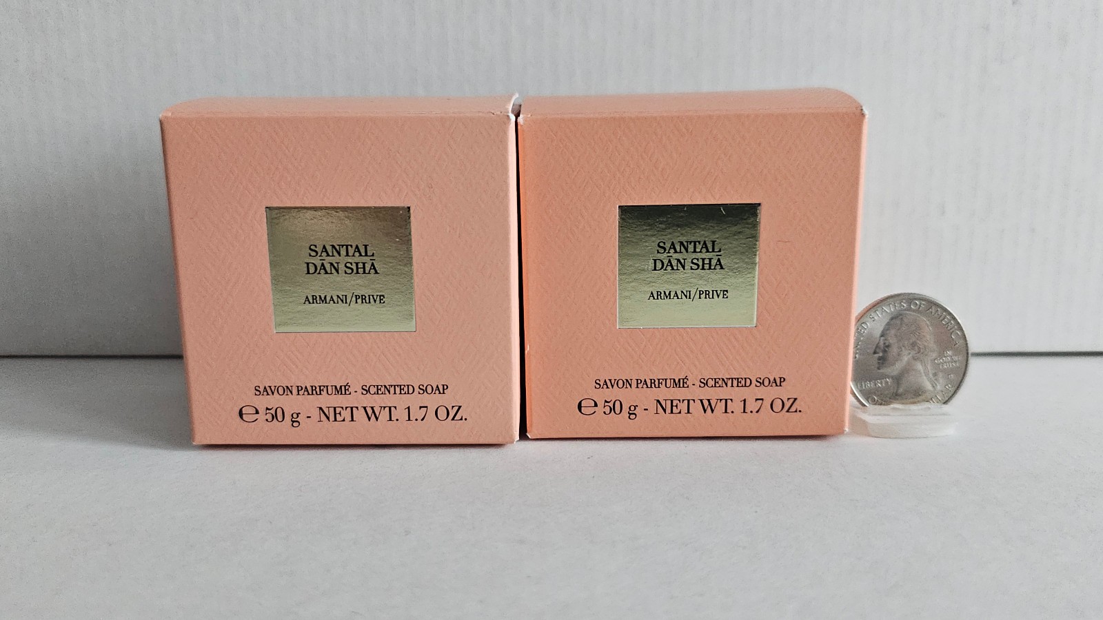 Armani Privé SANTAL DAN SHA scented Luxury Mini Soap – TWO PIECES 1.7Oz/50g/ea.