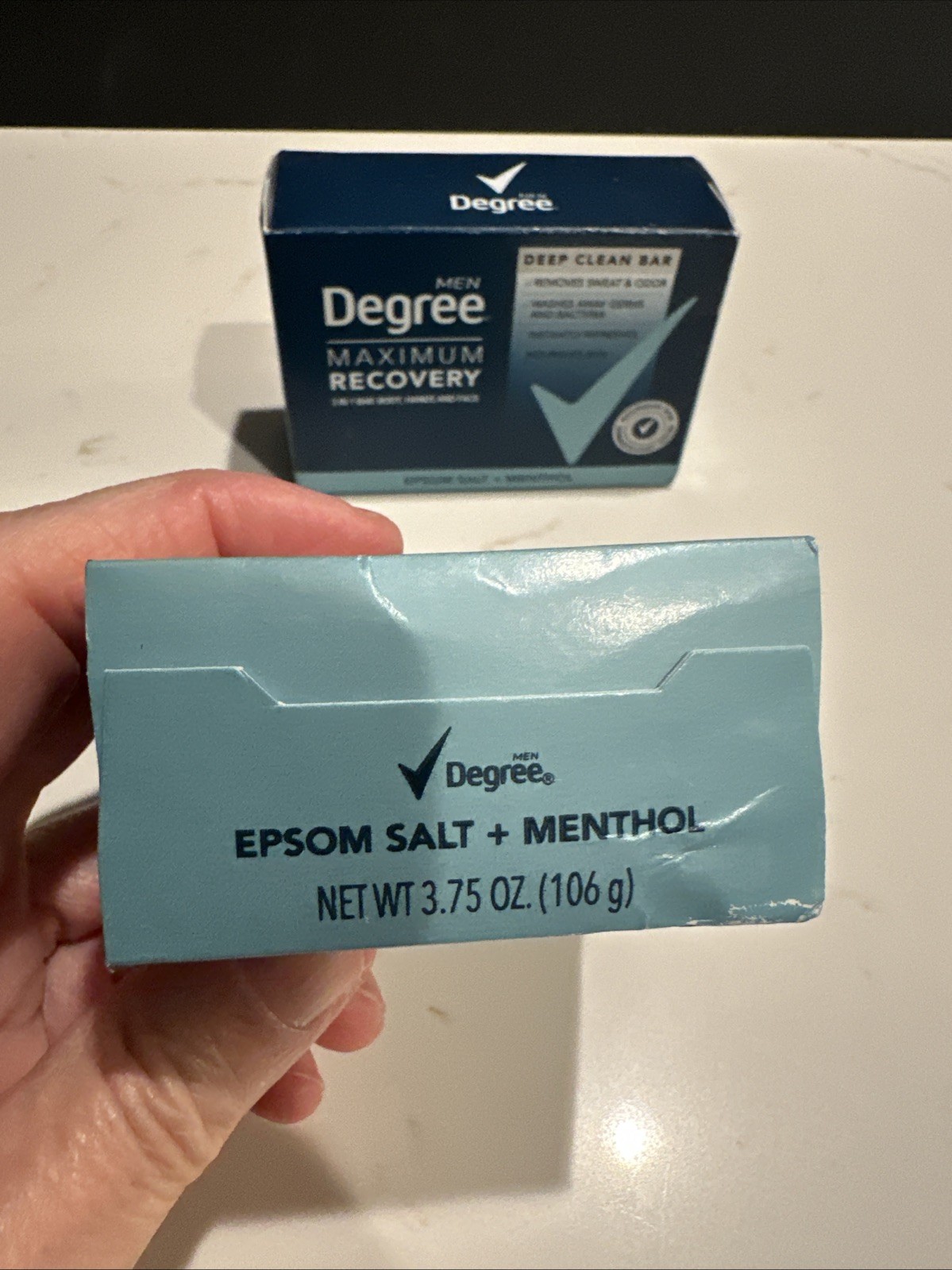 Degree Men Maximum Recovery Deep Clean Soap Bar, Menthol- 2 Bars