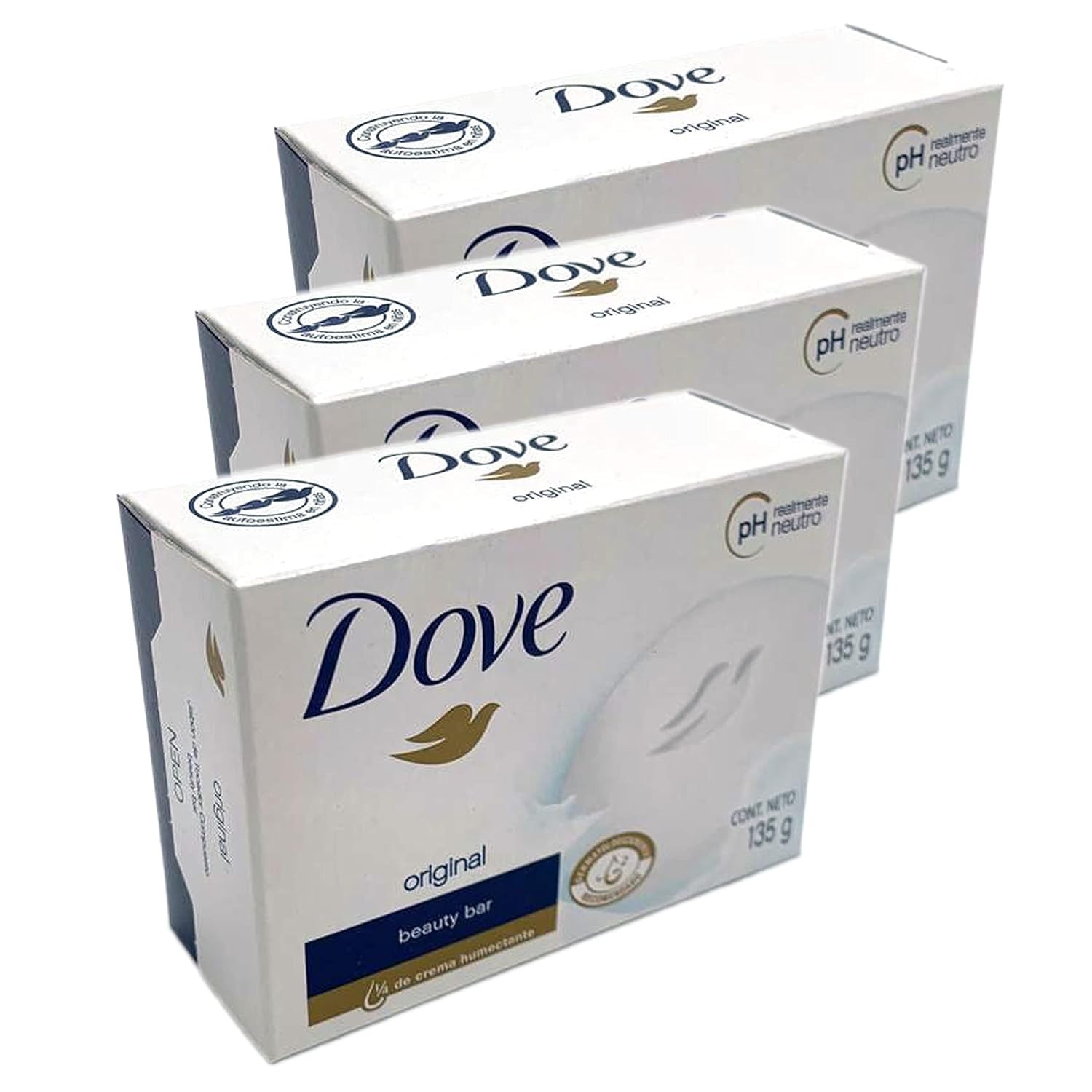 3-Pack Unscented Moisturizing Beauty Bar – 1/4 Cream for Luxurious Skin Care