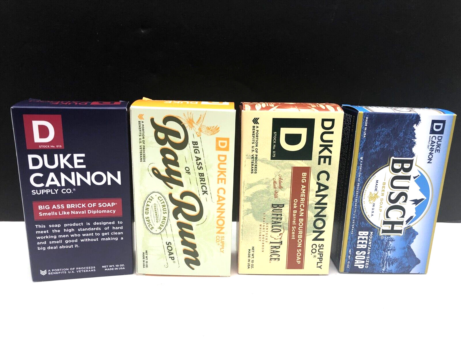 Duke Cannon Big Ass Brick Naval Diplomacy/Bay Rum/Busch Beer/Buffalo Trace Soap