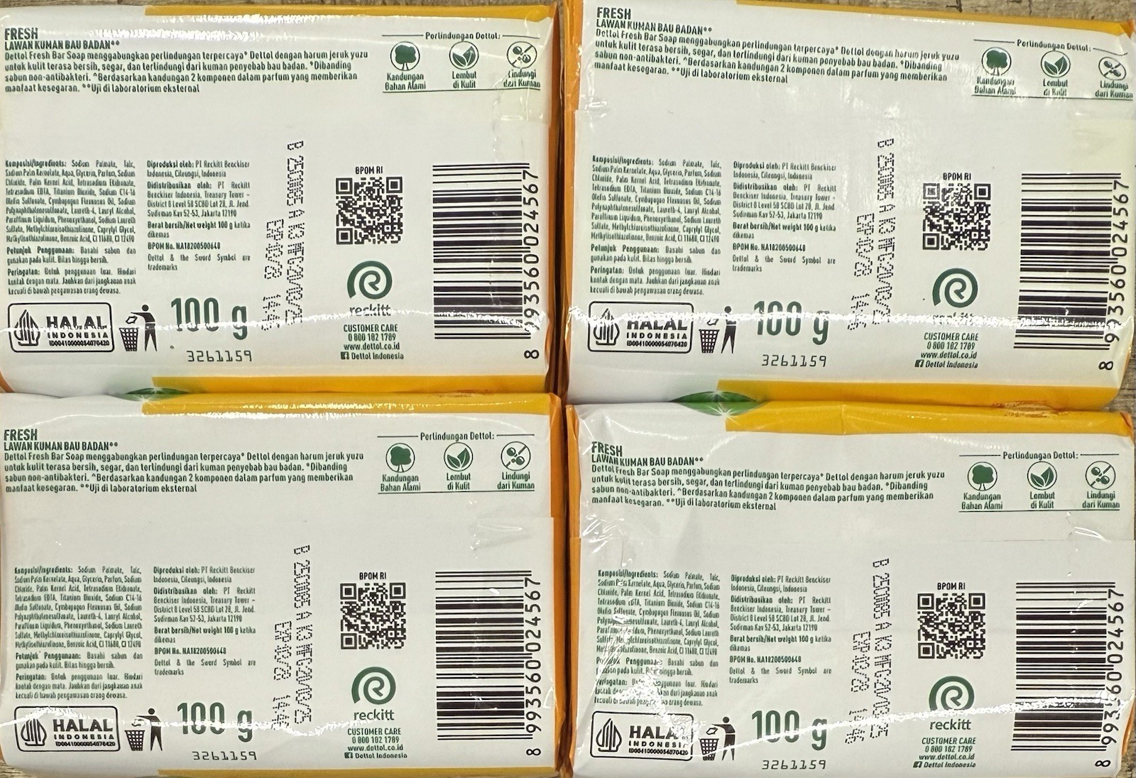 DETTOL FRESH 110GM (PACK OF 10)