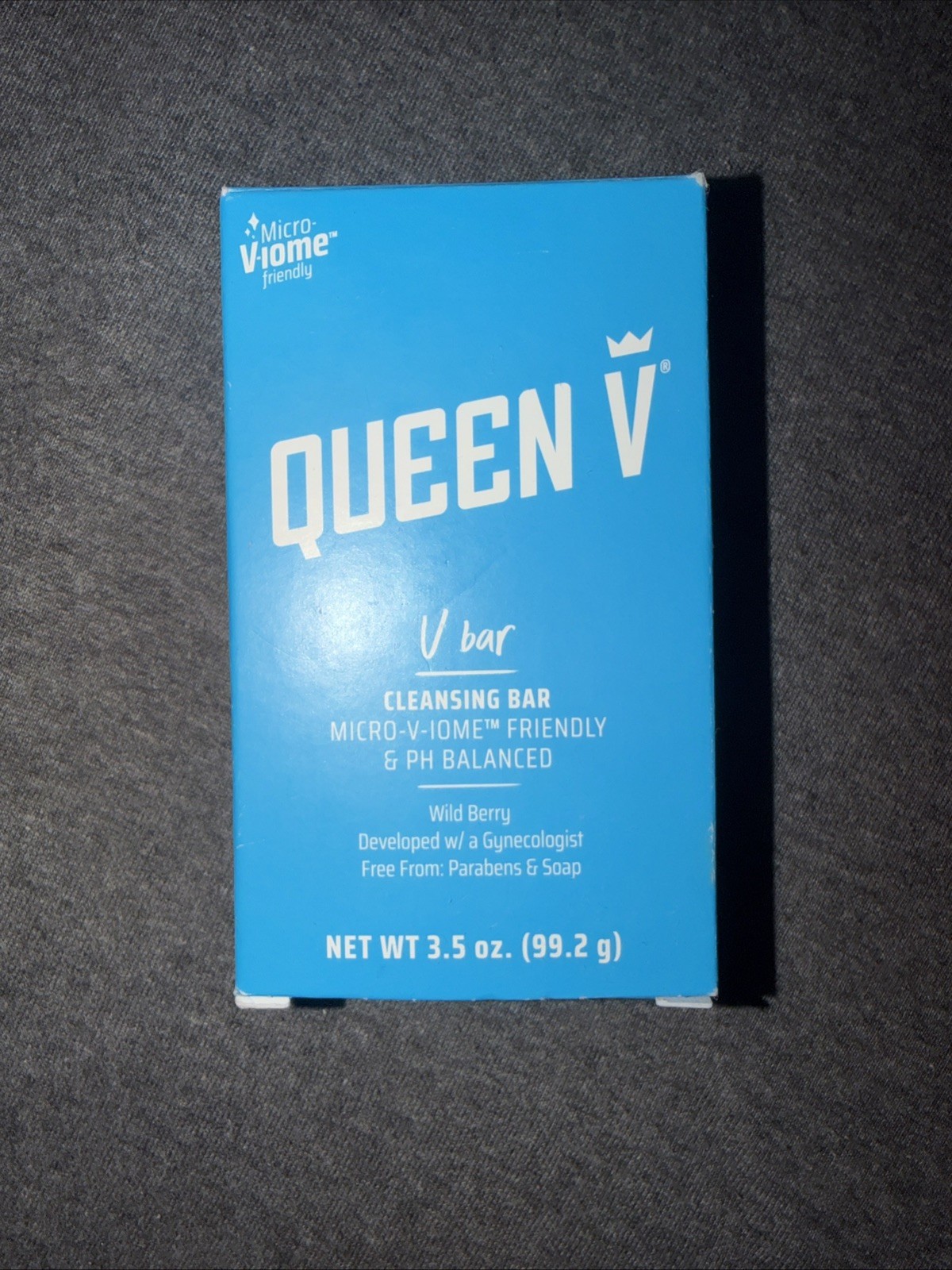 Queen V Cleansing Bar Wild Berry pH Balanced Feminine Soap 3.5oz