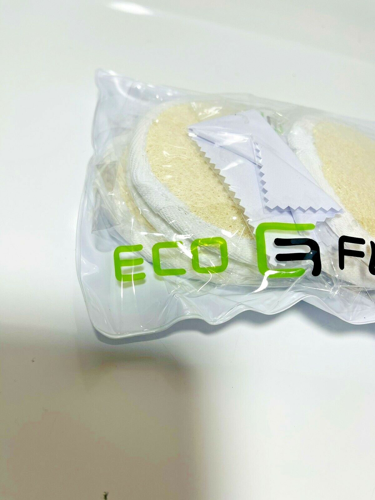 Lot of 5 3 inch Loofah Buff Pads by Eco Fused New in Package