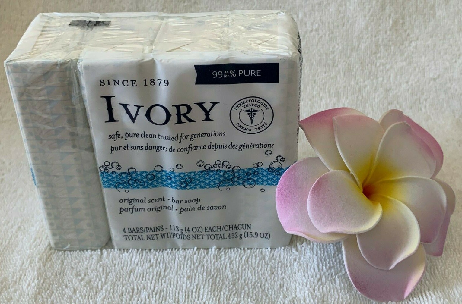 IVORY CLEAN***Original***99.44% PURE CLEAN SOAP (4 BARS)~~4 OZ/EACH~~NEW~~SEALED