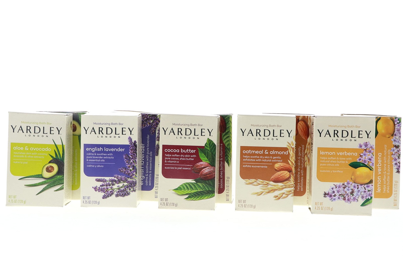 Pack De 10 Jabones De Bano Lavanda Avena Cacao Aloe Verbena