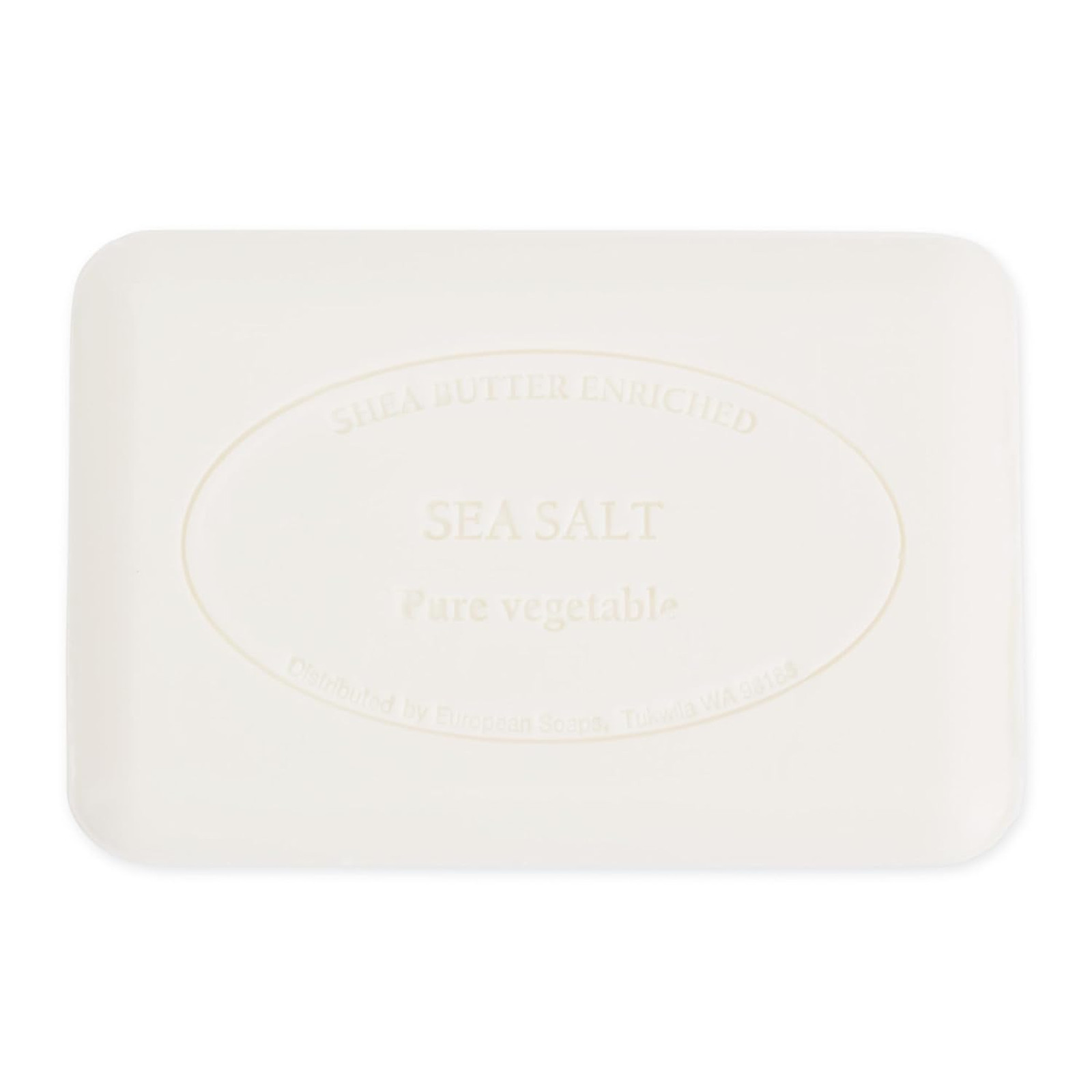 Artisanal Soap Bar Shea Butter Organic French Milled 8.8 Ounce Sea Salt Natural