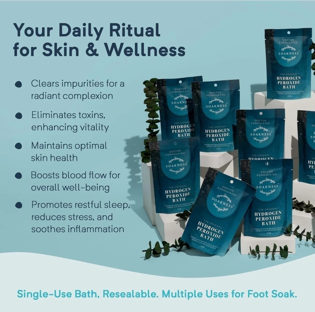 The original doctor formulated hydrogen peroxide bath soak, stress relief