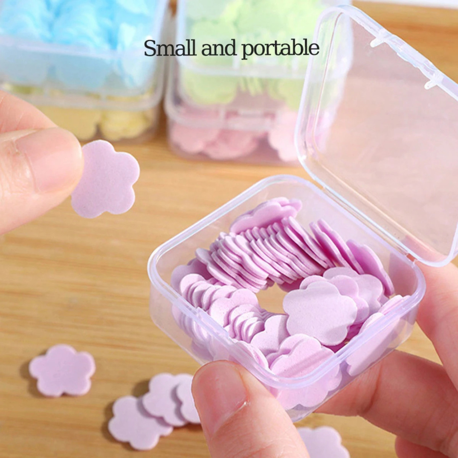 Soap Sheets 300Pcs Boxed Travel Disposable Paper Soap Hand Wash Camping Hiking