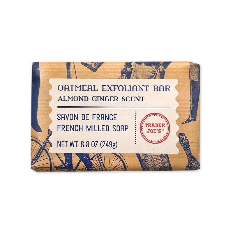 3 Pack Trader Joe’s Almond Ginger Oatmeal Exfoliant Bar French Milled Gentle