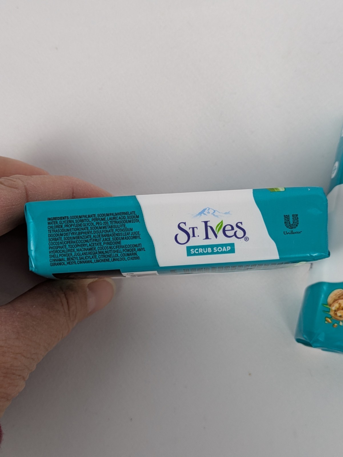 St. Ives Scrub Bar Soap with Coconut Water Aloe and Walnut 2 Bars