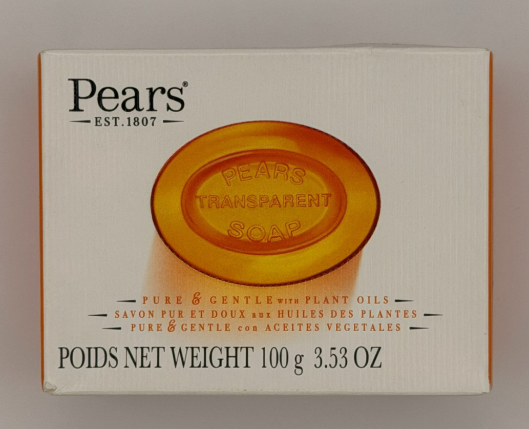 Pears Transparent Soap 3.53 oz Lot of 4 Pure & Gentle Plant Oils Bar Soap New