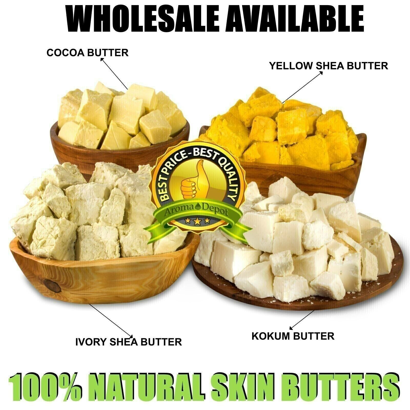 African Shea Butter 1 lb. Raw Black Soap Bar or Paste Natural COMBO PACK