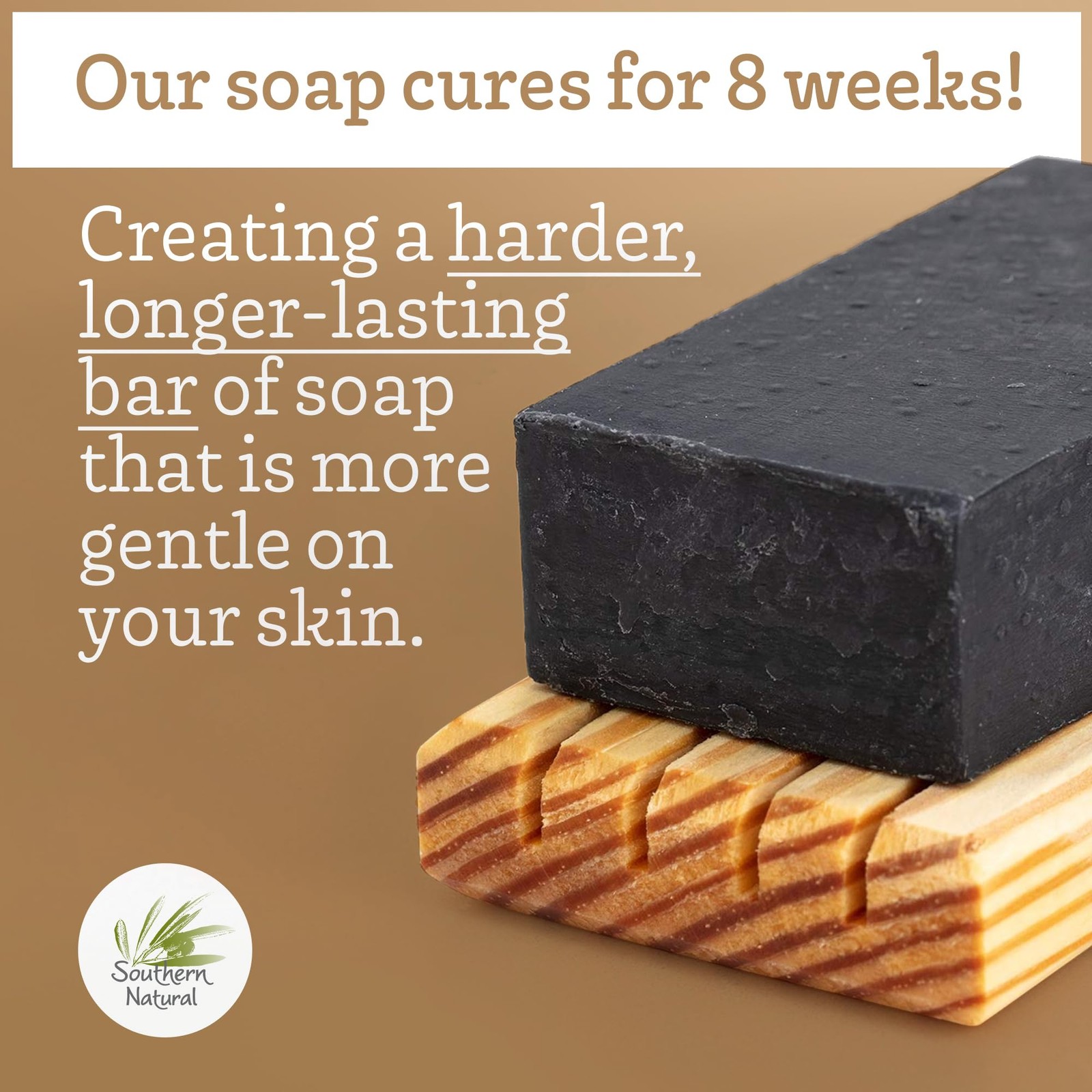 Southern Natural Activated Charcoal Soap Bar (3 Pack) 4 Ounce (Pack of 3)