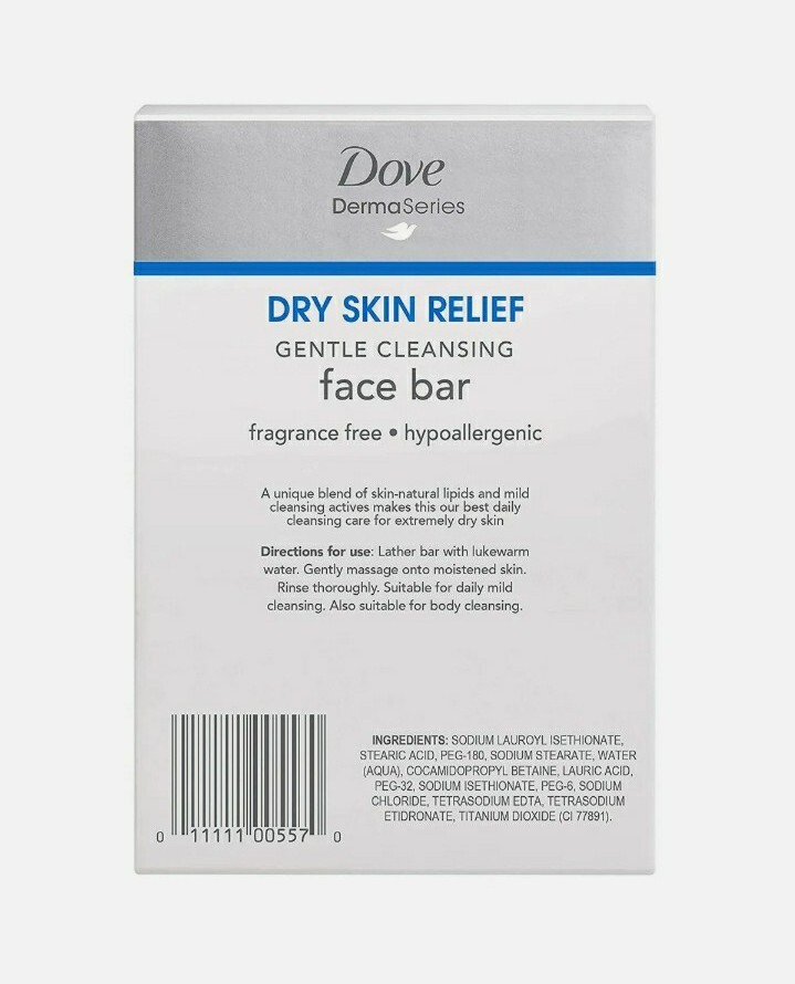 NEW! DOVE (2-BARS) 3.52 Oz. ●DERMASERIES● Dry Skin Gentle Cleansing Face Bars🫧.