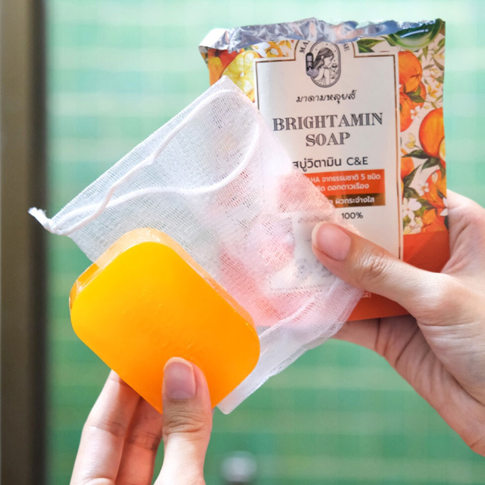 Brightamin C&E Soap Reduce Dull Dark Spots Smooth Radiant Skin 80g MADAME LOUISE