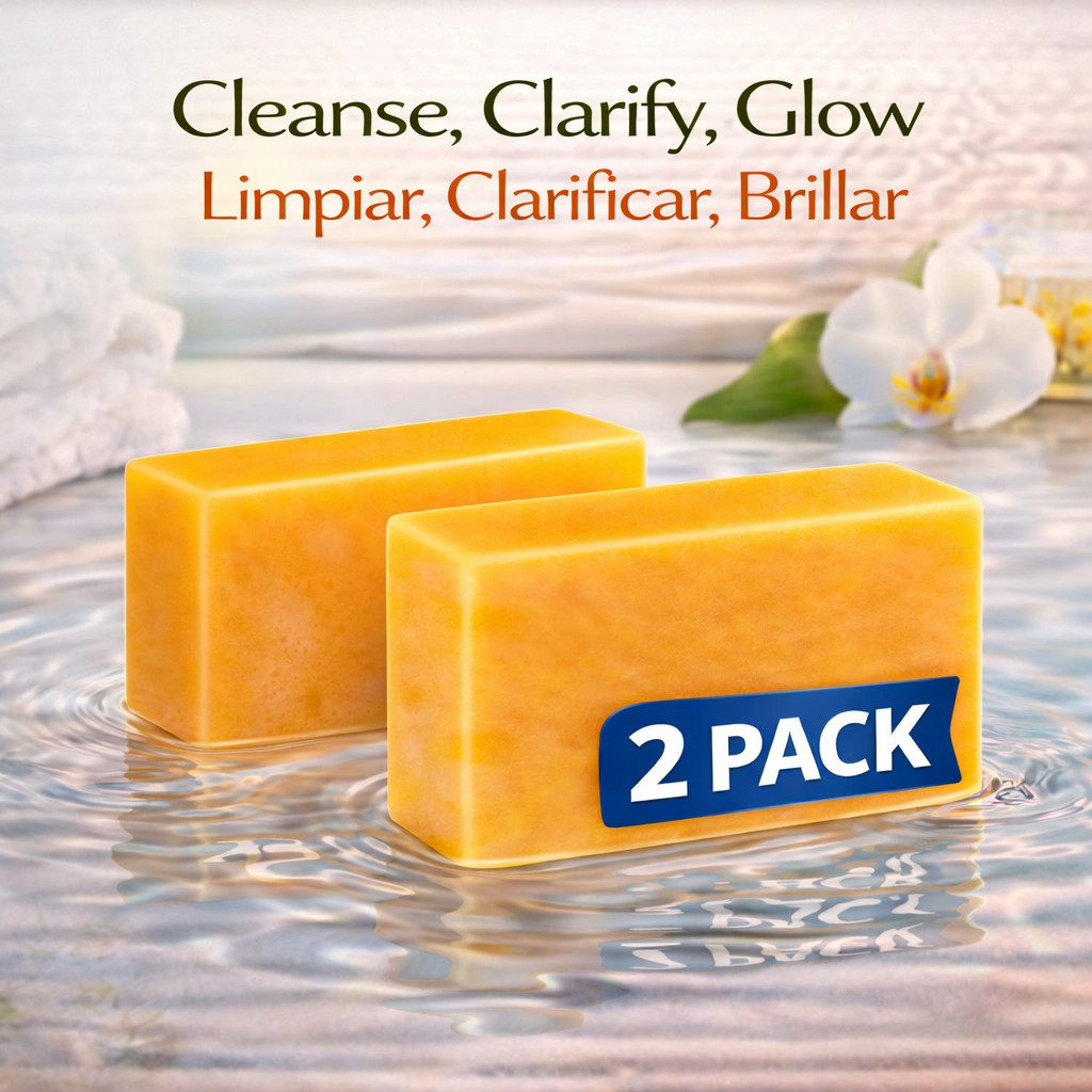 Kojic Acid Brightening Soap–2 Pack(100g Each)Face & Body Cleanser w/Shea Butter,