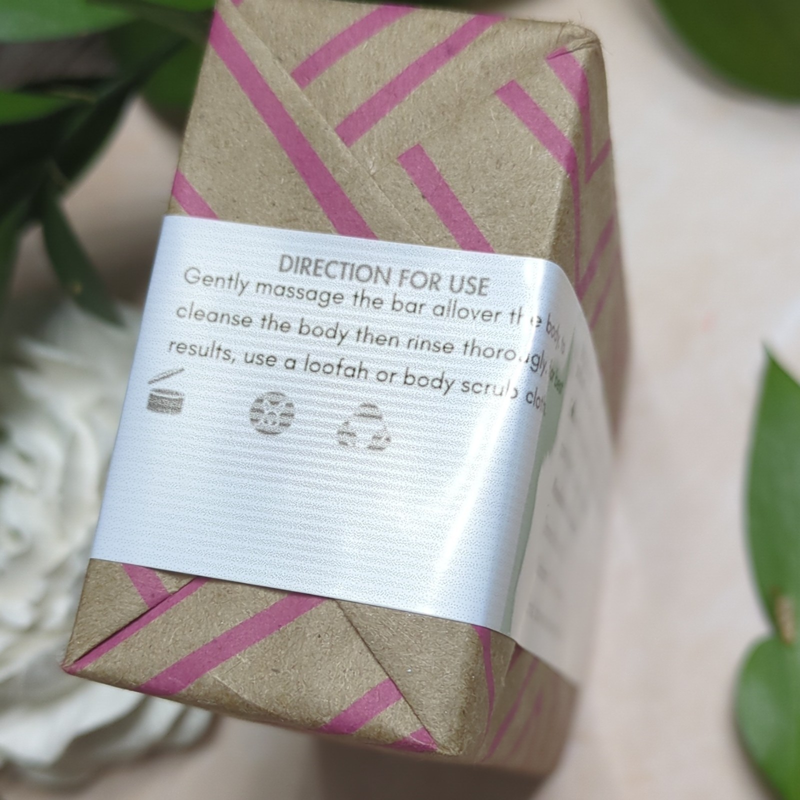 Daoma Naturals Rose Soap Bar 7.5 oz Brown Pink Body Unisex