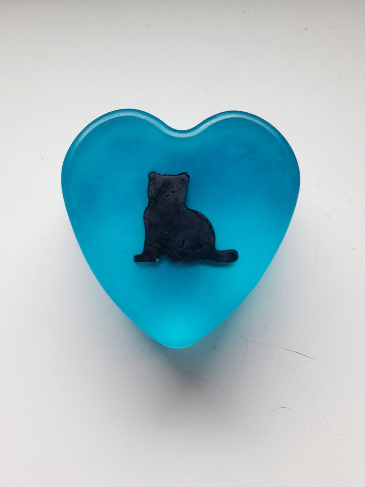 Aloe Glycerin Soap With A Charcoal Kitty All Natural Vegan Cats Kitty Kitten Emo