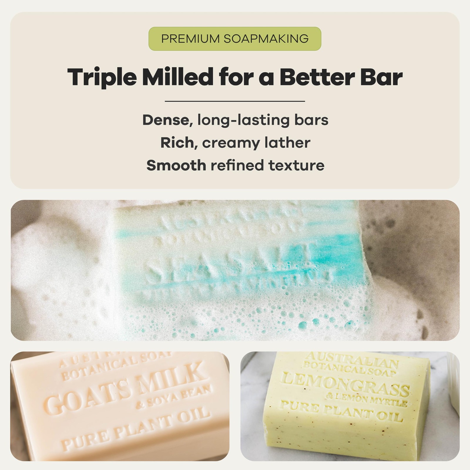 Australian Botanical Soap 16-Bar Set, 6.6 Ounce (Pack of 16), Multicolor