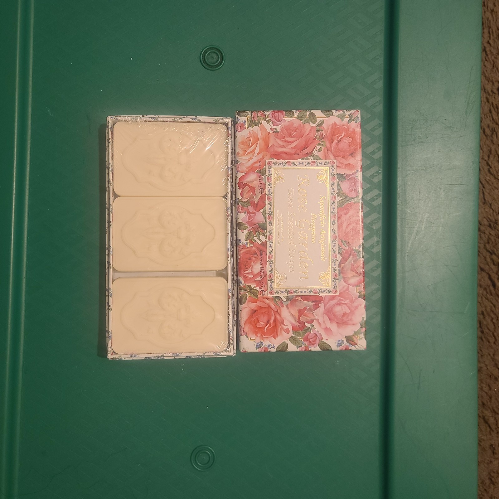 2-Pack Saponificio ~ Rose Garden Rose Scented Bar Soap 6 Bars 125 g Each