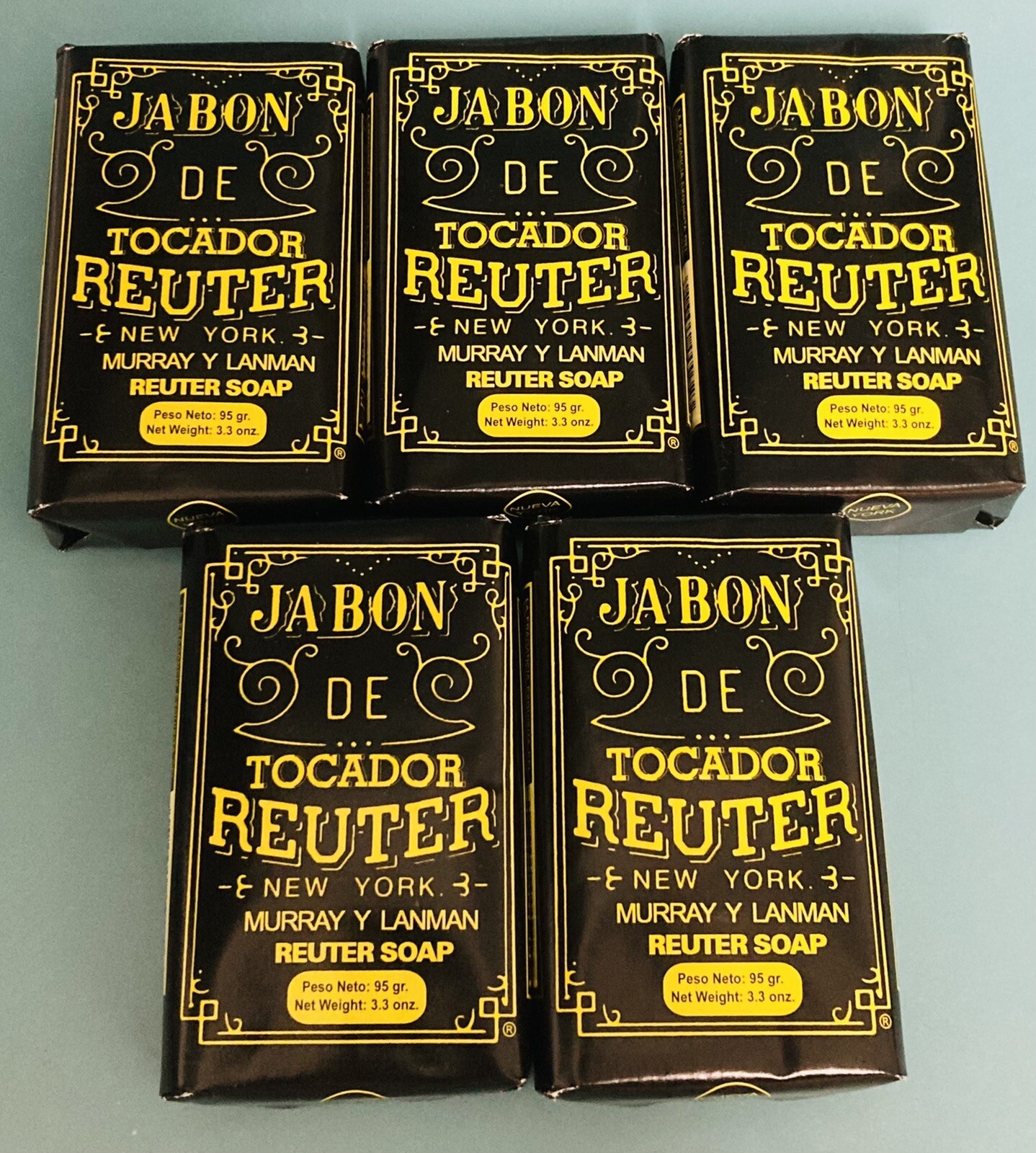 Reuter Jabon de Tocador Soap Bar 3.3 oz – Pack of 5 | Murray & Lanman