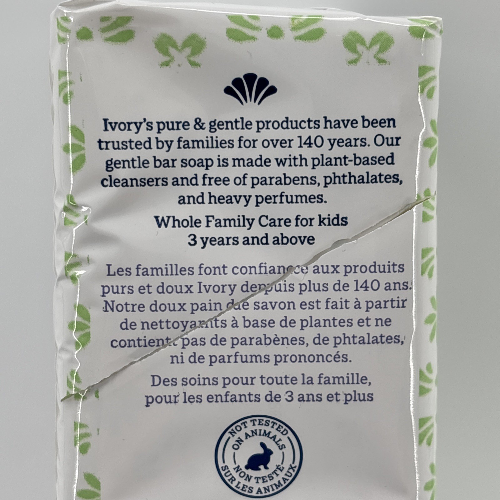 Ivory Gentle Bar Soap Aloe Dermatologist-Tested Plant-Based 48 Bars 3.17 oz Each