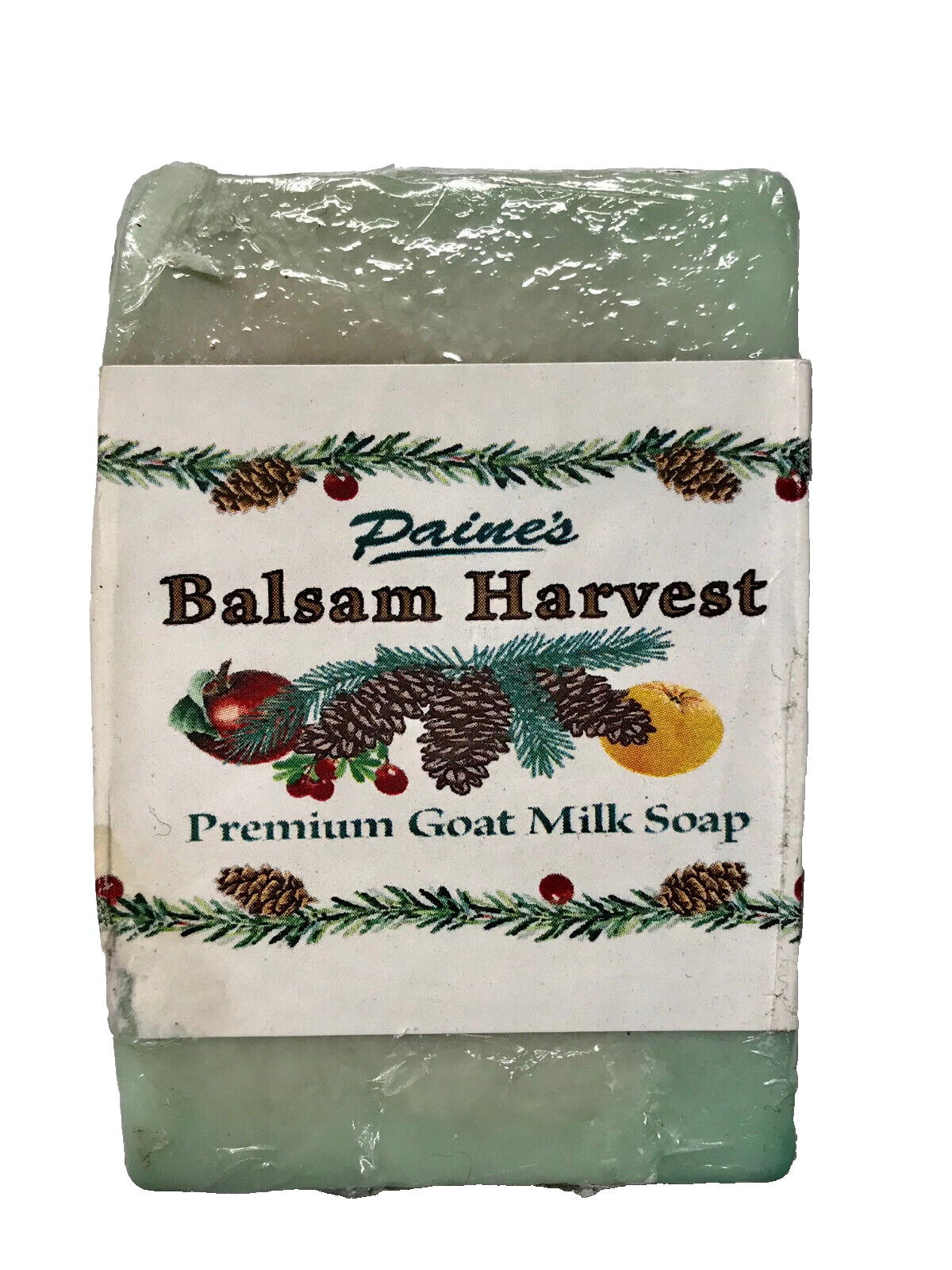 Paines BALSAM HARVEST Premium Goat Milk Soap 4.5 oz bar fresh Maine made natural