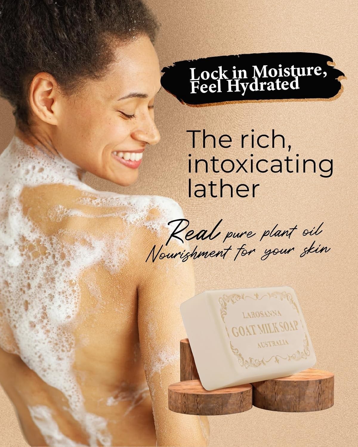 Australian Goat Milk Soap,Helps Moisturize,Smooth & Cleanse Skin,Triple-mille…