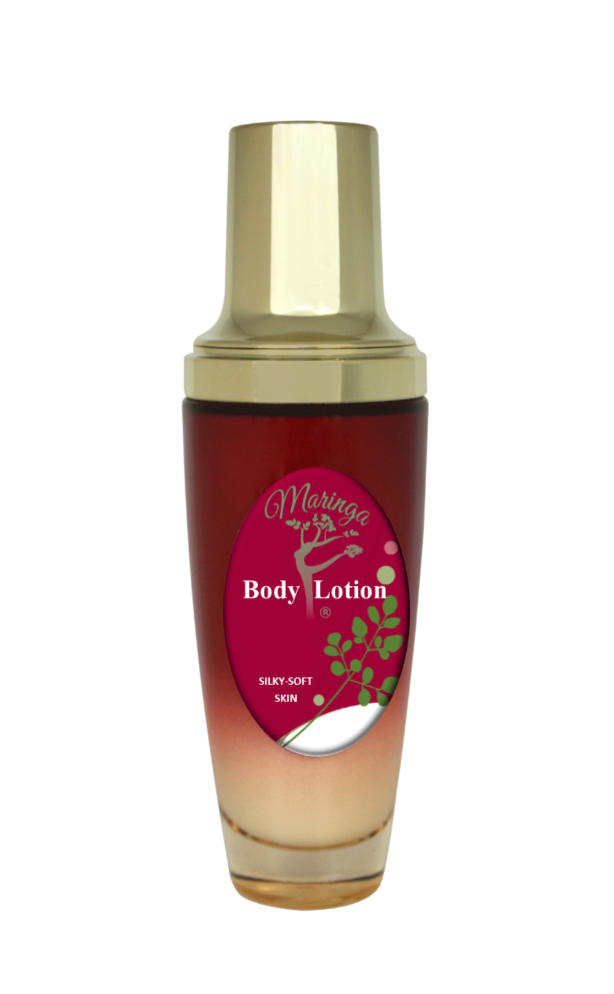 Body Lotion Cream with Cocao Butter, Moringa- & Coconut Oil Mandarin Fragrant