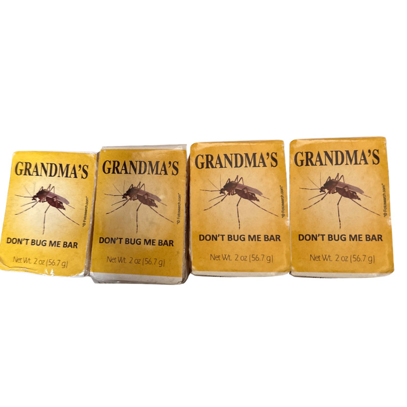 4 Pack Grandma’s Don’t Bug Me Soap Bar 2oz Natural Gentle Insect Repel No DEET