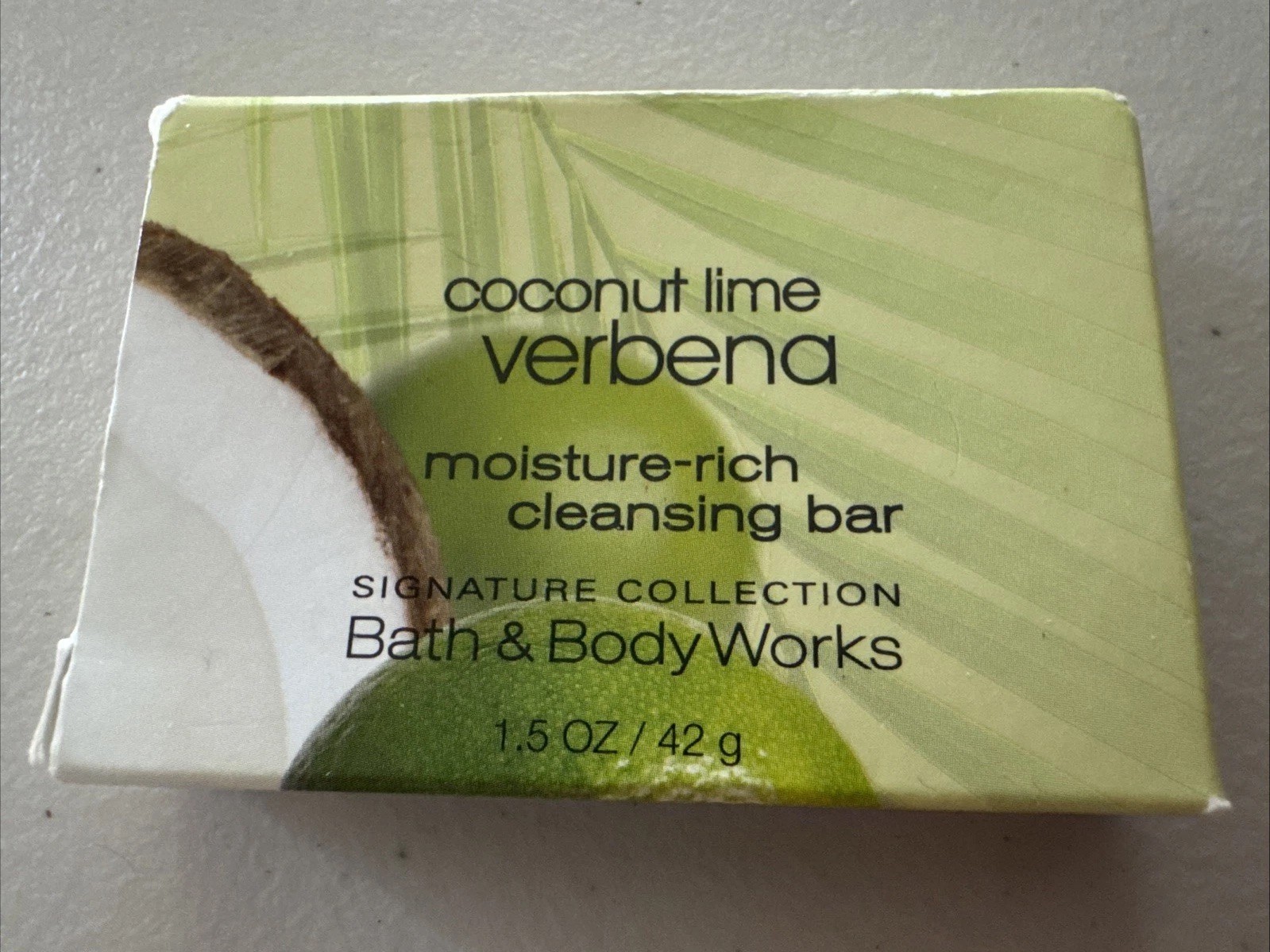 BBW Moisture Rich Cleansing Bar Soap Coconut Lime Verbena 1.5oz – NEW IN BOX