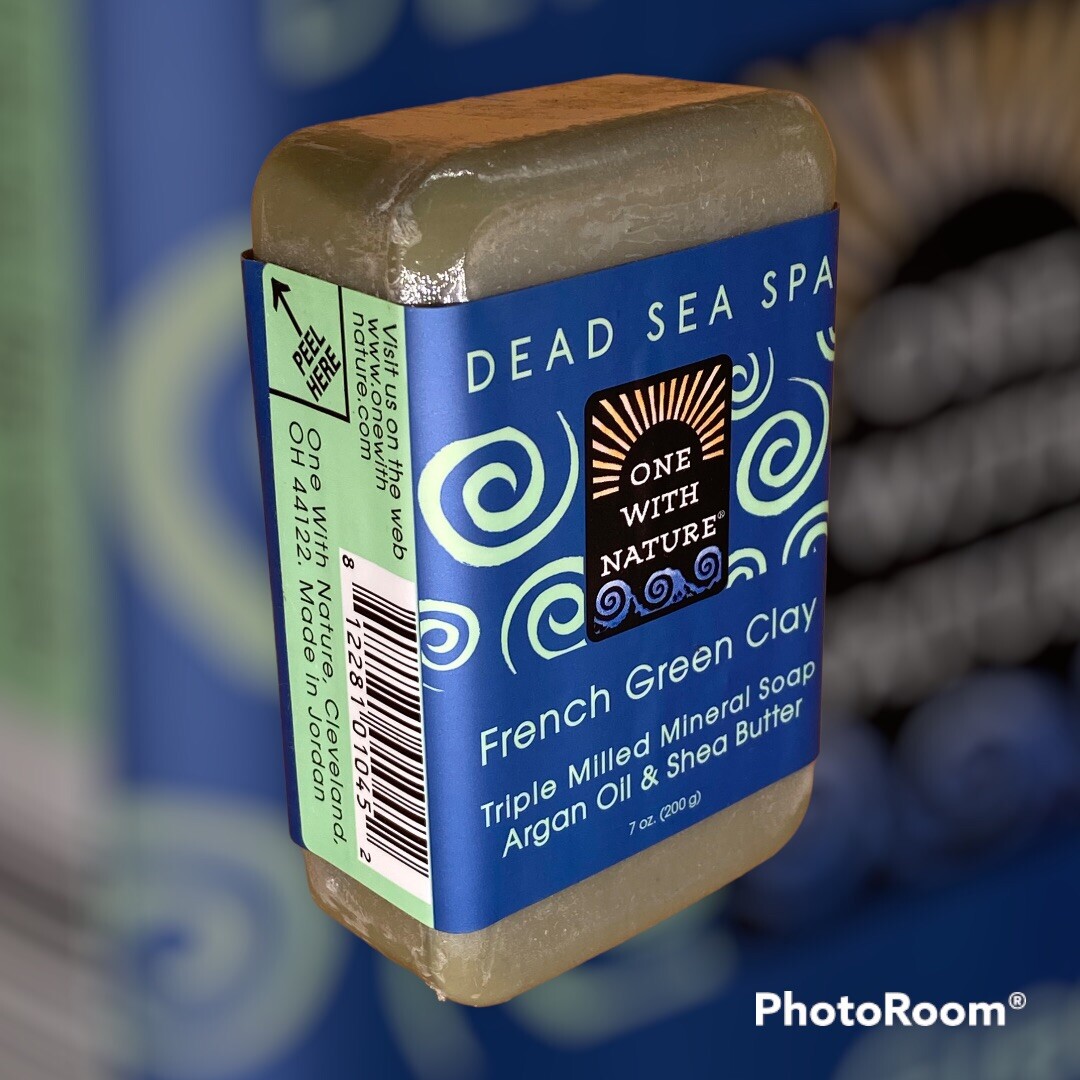 French Clay Soap with Dead Sea Minerals, Argan Oil & Shea Butter, 7 oz
