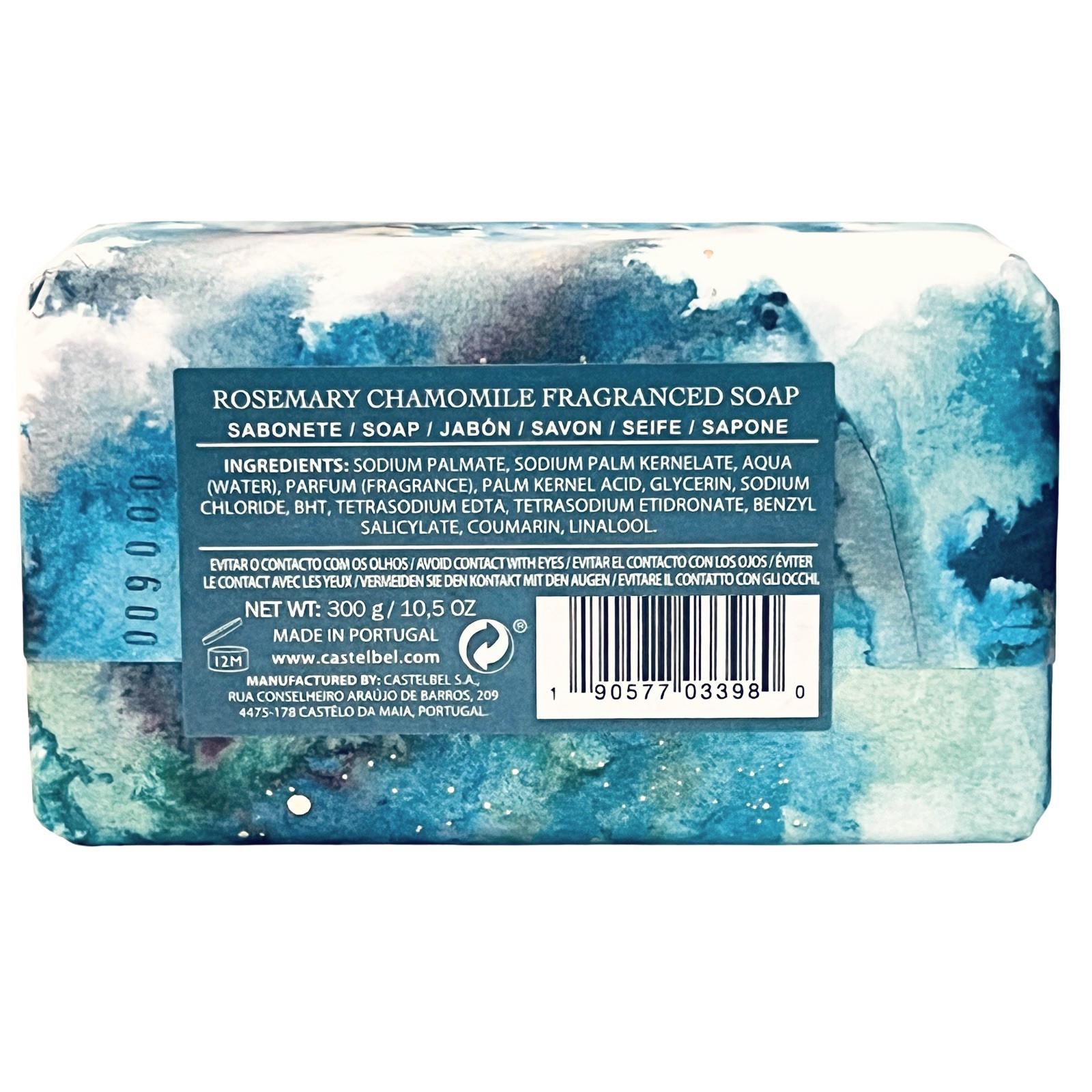 Castelbel Rosemary Chamomile Luxury Bath Bar Soap 10.5 oz