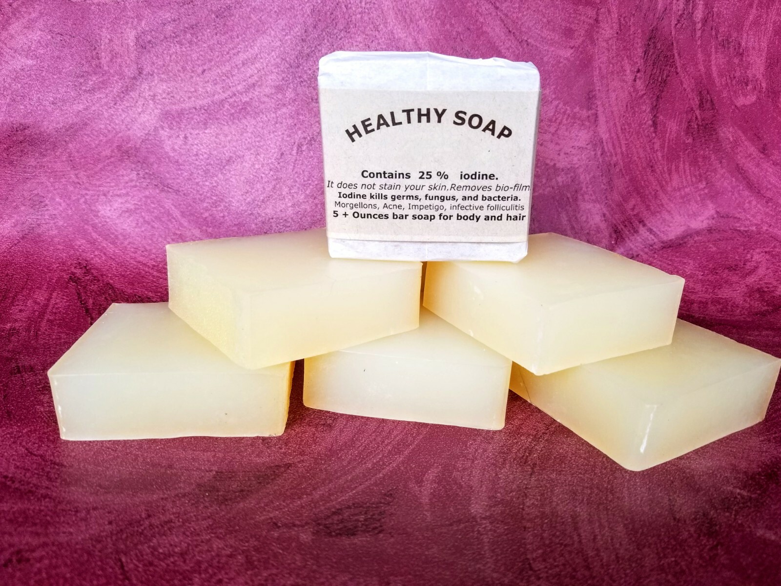 DISINFECTANT ____ Hand Body and Shampoo SOAP …. CONTAINS 25% Iodine…