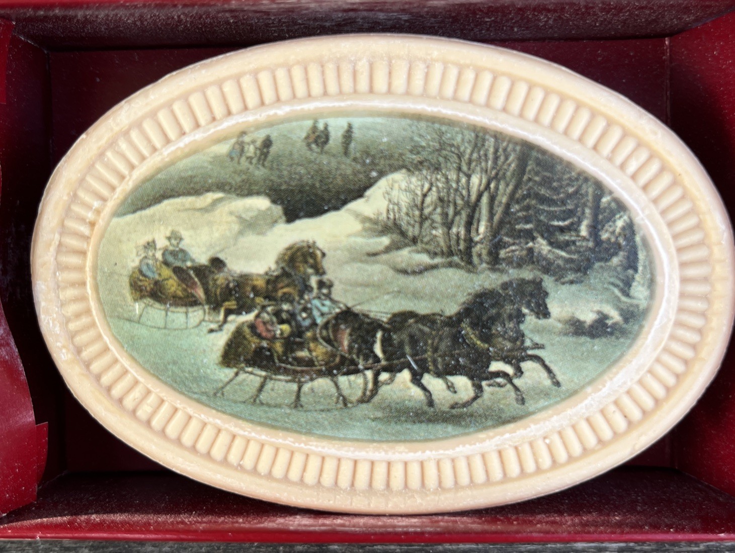 Vintage Avon Special Occasion Fragrance Soaps 1876 Winterscapes Scenes 3oz Each