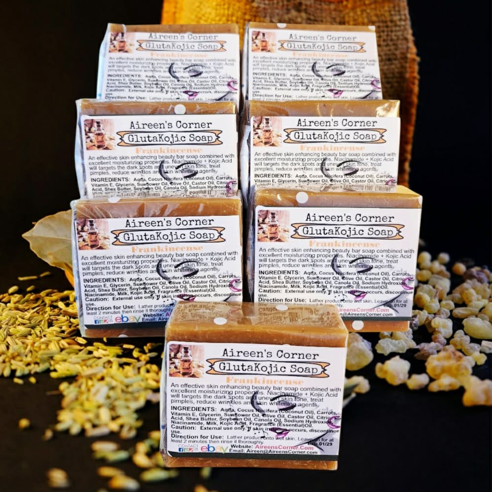 1 Whitening Soap Frankincense w/ Kojic Acid & Niacinamide Vitamin B3