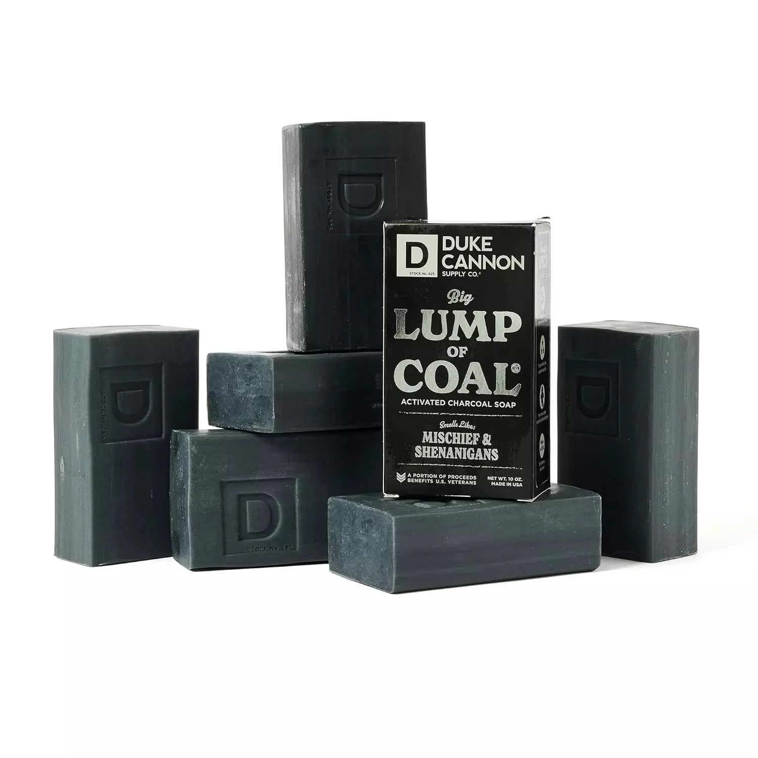 DUKE CANNON “LUMP OF COAL” Big Ass Brick of Soap 10oz 2 PACK BUY MORE -SAVE MORE