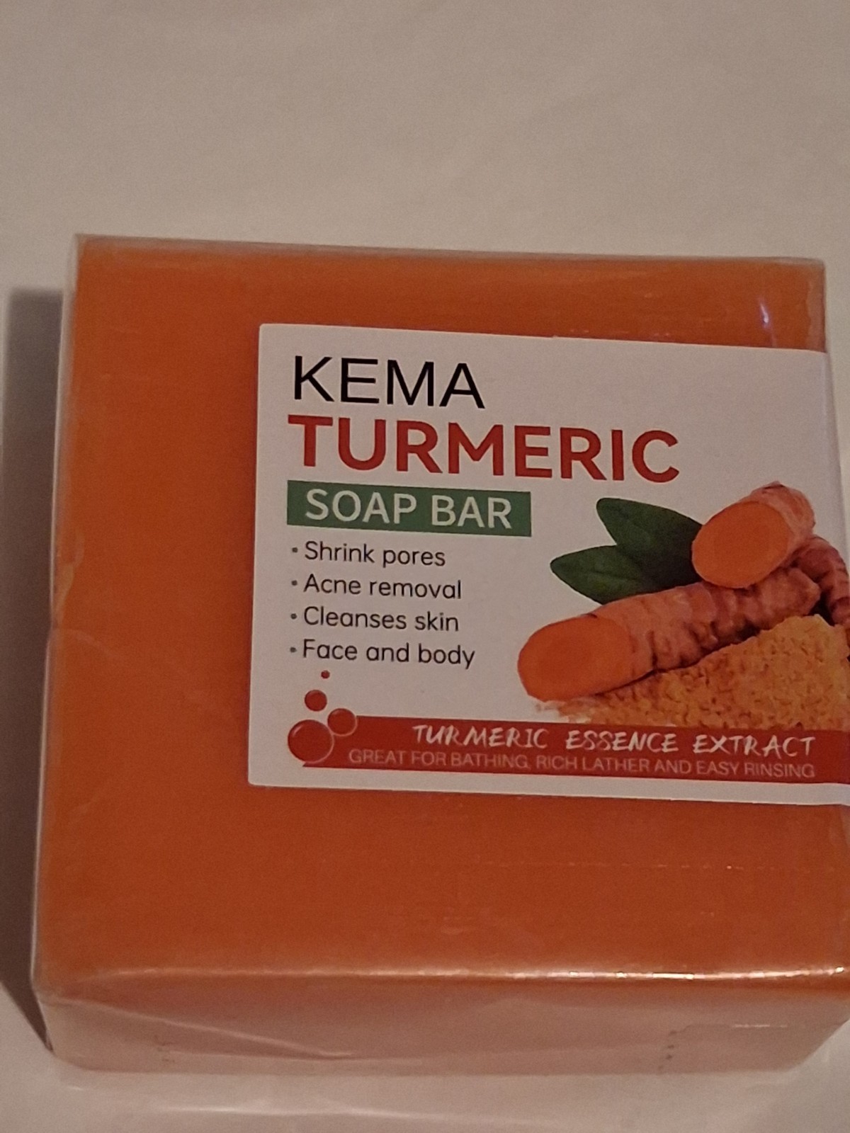 Tumeric Soap Skin Whitening Dark Spots lightening Acne Brightening Turmeric 100g