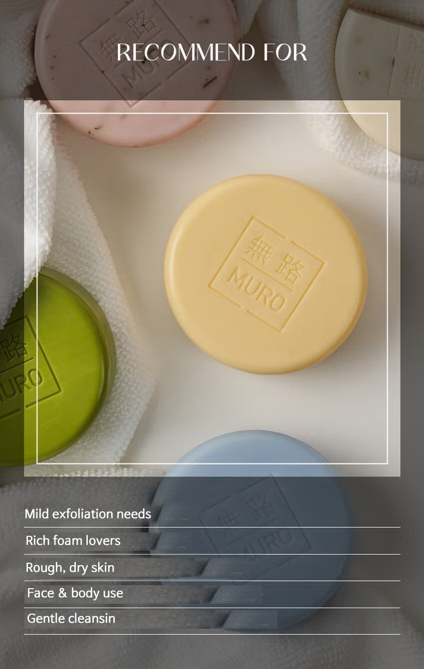 5 bars Korean Exfoliating Soap Bar 90g/3.17oz – Face & Body Dead Skin Removal