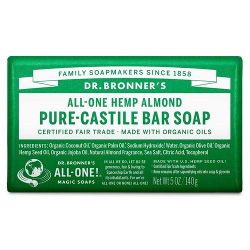 All-One Hemp Almond Pure-Castile Bar Soap 5 Oz